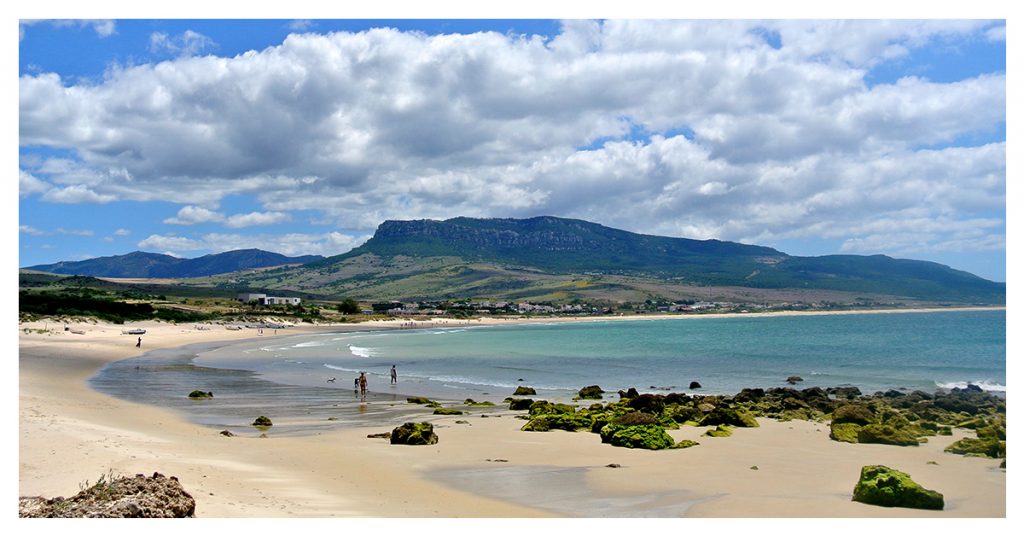 Tarifa beach & harbor, Spain