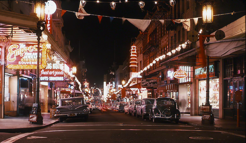Canal Street at Night - 1960s