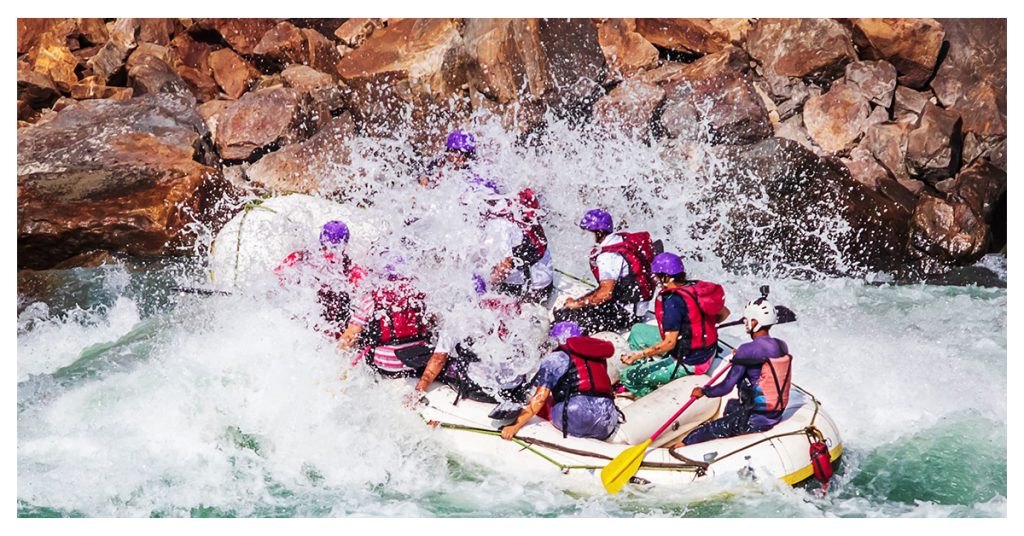 Rafting in the Ganges